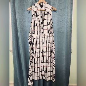 NWT Donna Karan Cotton Sleveless Dress Size 12
